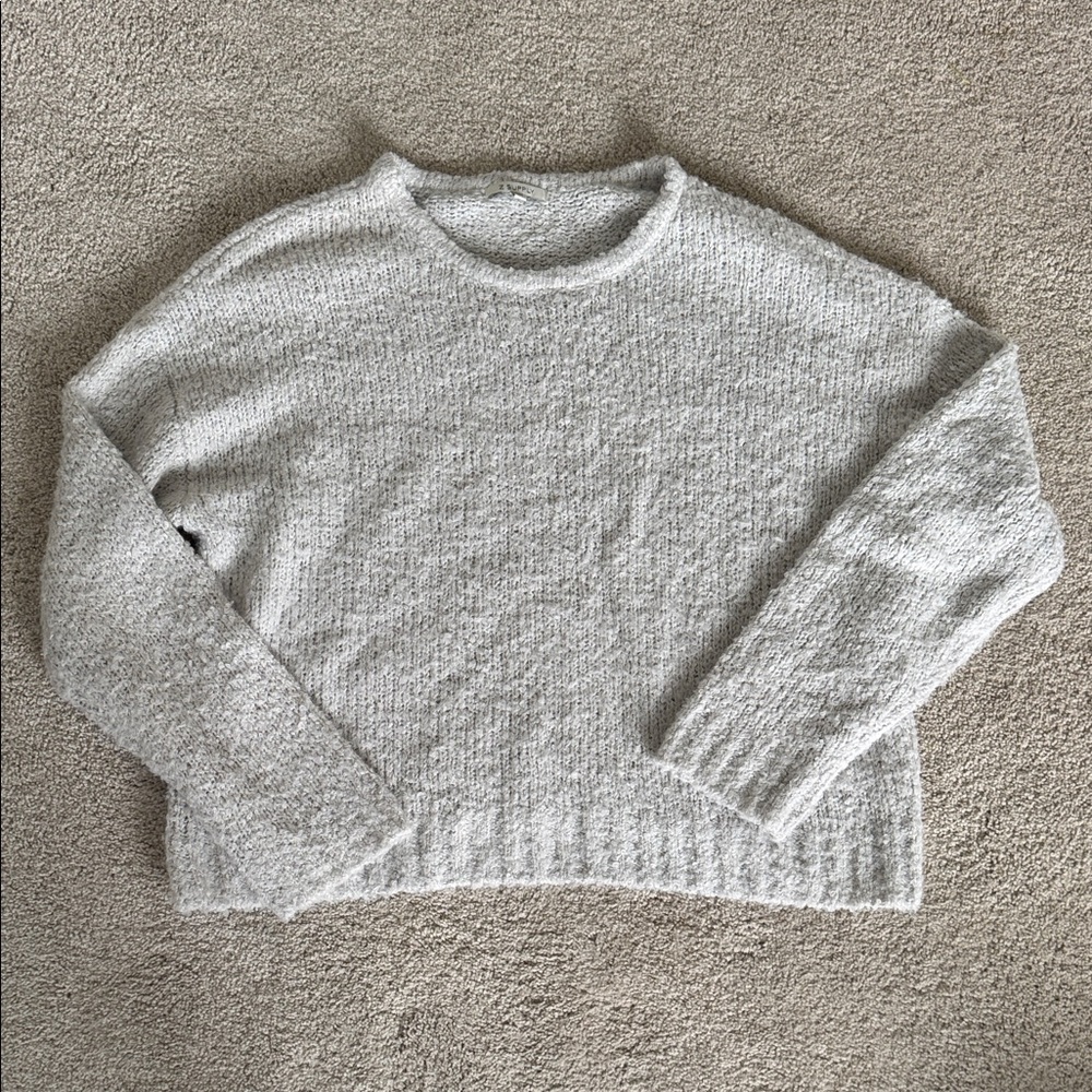 Z Supply Light Gray Women's Crew Neck Sweater
